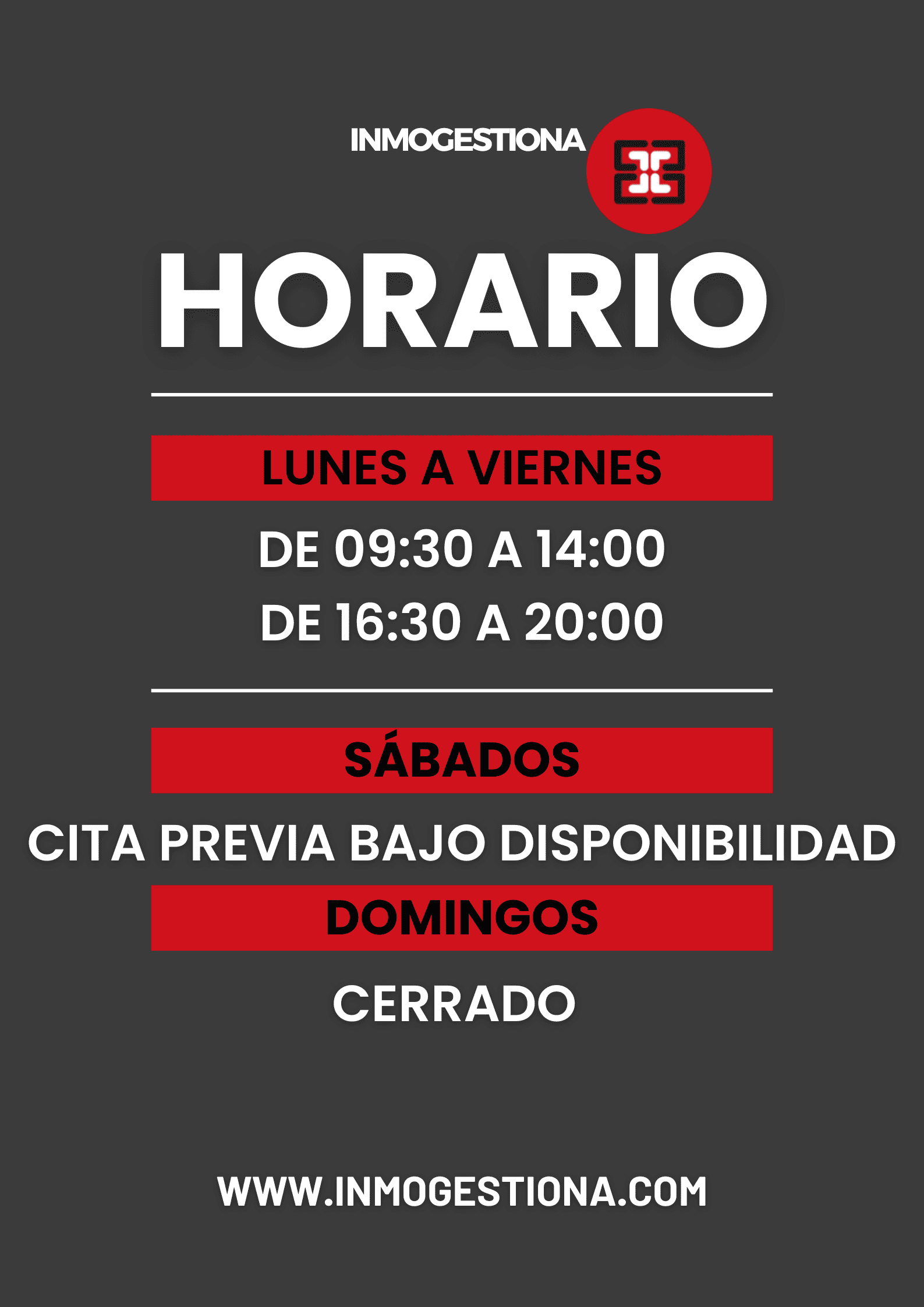 HORARIO OFICINA